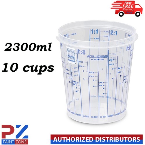 10x farbmischbecher 2300ml - 10x,