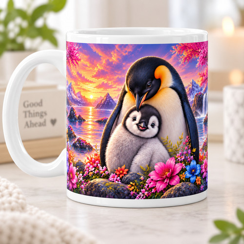 Süße pinguin tasse mama - pinguin,