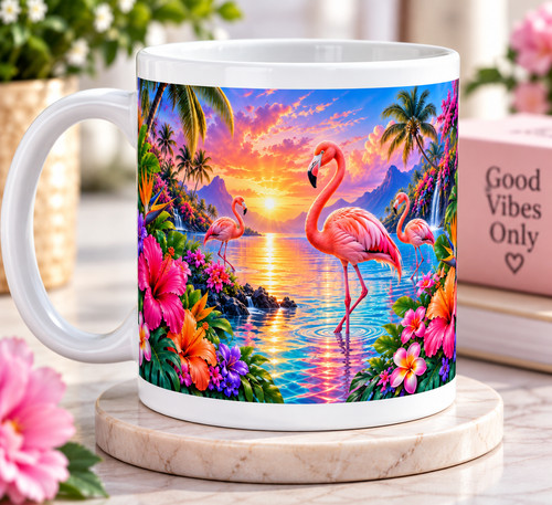 Flamingo tasse bunte tropische - tasse,