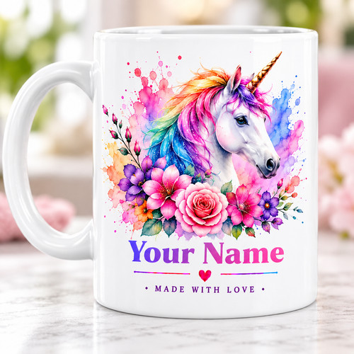Personalisierte einhorn tasse - einhorn,