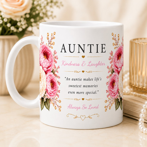 Tante blumen tasse luxus - tante,